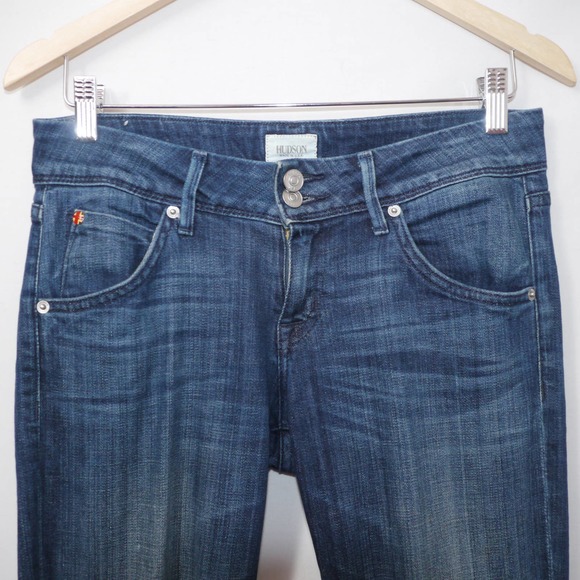 Hudson Crop Beth Baby Boot Dark Wash Size 26 - Picture 2 of 12